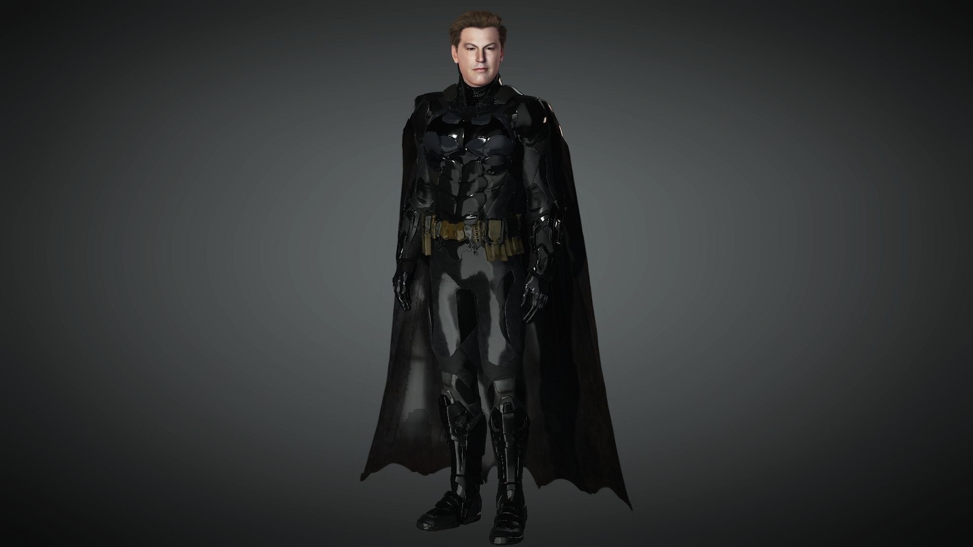 Ben Afflecks Batman from Justice League Low-poly 3D model_2