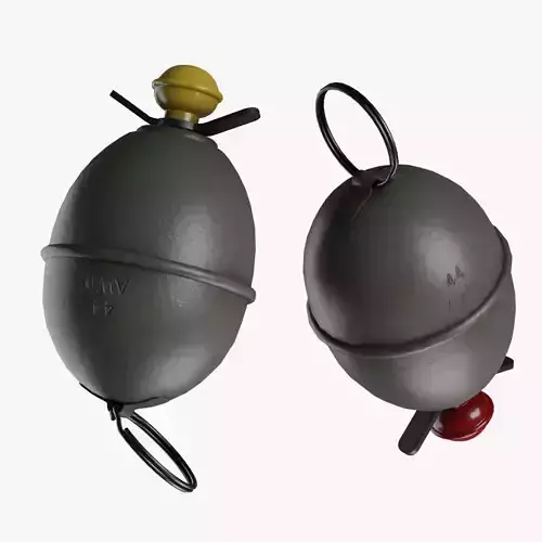 M39 Eihandgranate in yellow red Pack