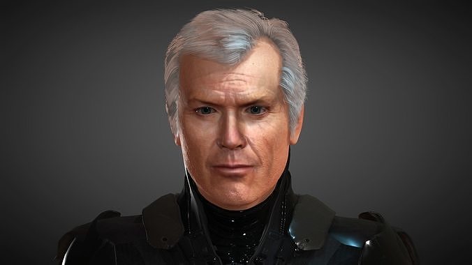 Michael Keaton 2022 Batman from The Flash  Low-poly 3D model