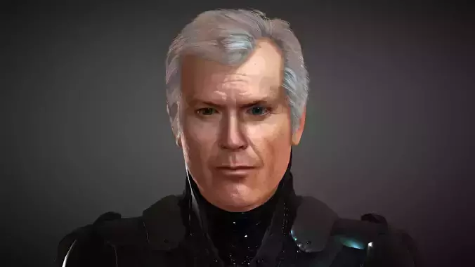 Michael Keaton 2022 Batman from The Flash  Low-poly 3D model