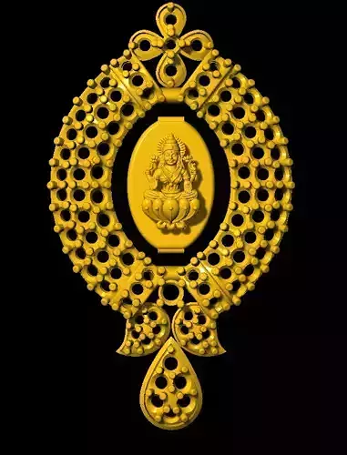 Sidepiece lord ganesha in gold