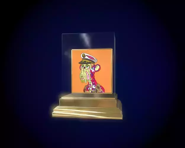 Mutant Ape 12 Gold Club Low-poly 3D model