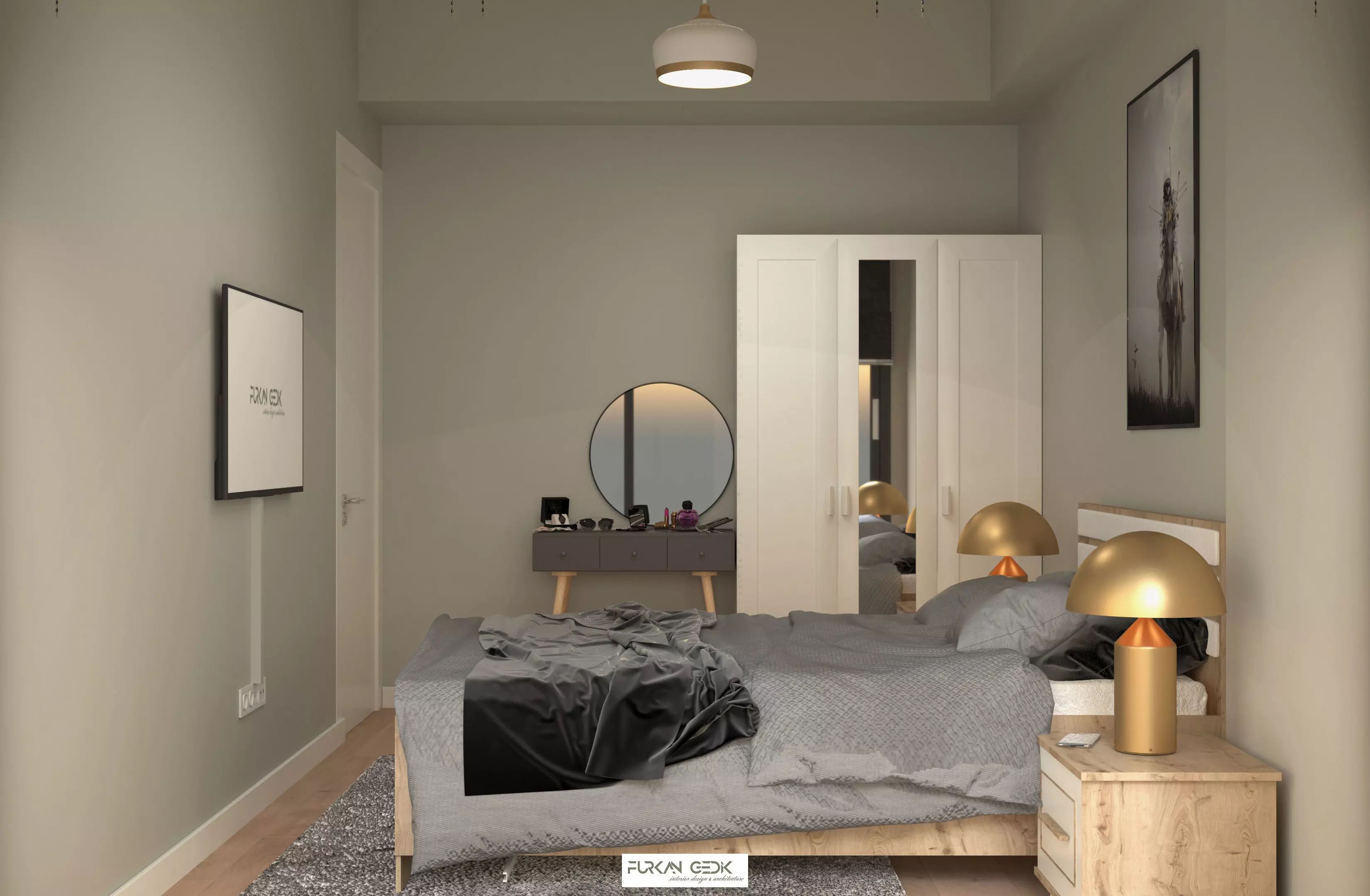 Bedroom Basic FGM Low-poly 3D model