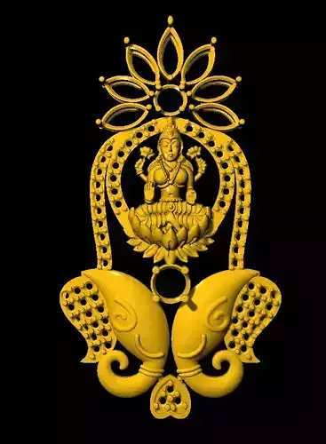 Sidepiece lord ganesha in form of elephant