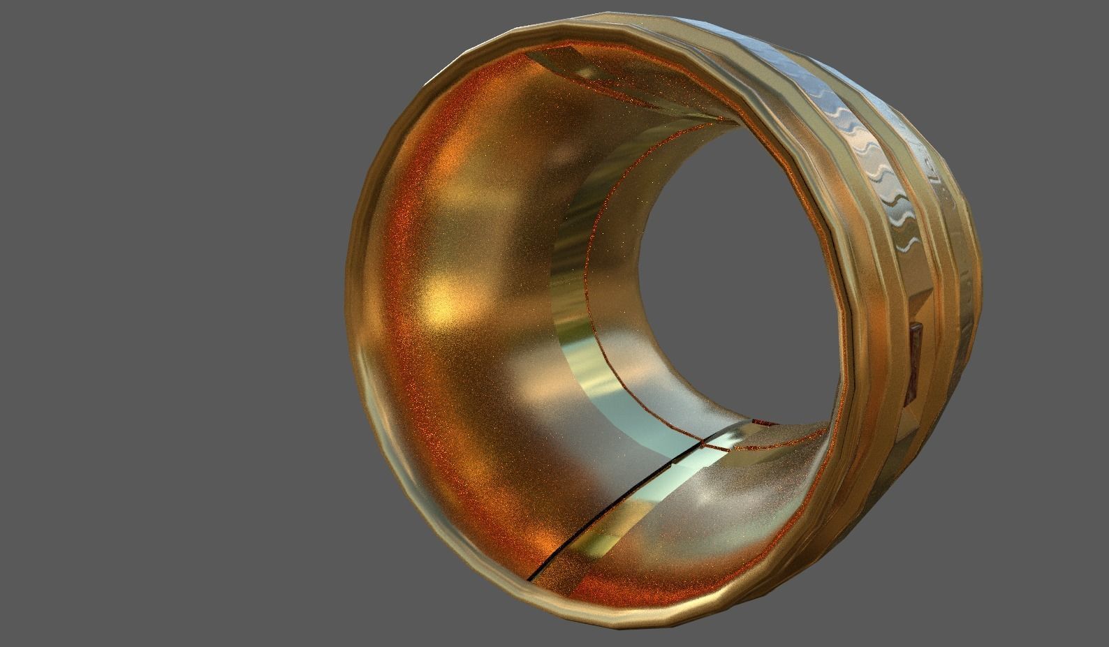 Arab sheikhs bracelet Low-poly 3D model_3