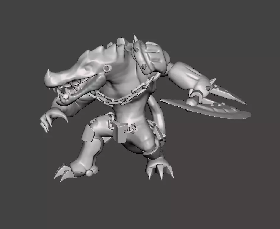 Scorched Earth Renekton 3D Model 3D print model_0