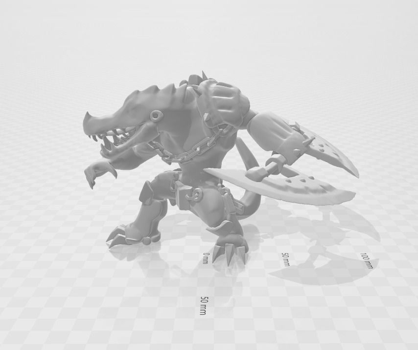 Scorched Earth Renekton 3D Model 3D print model_2