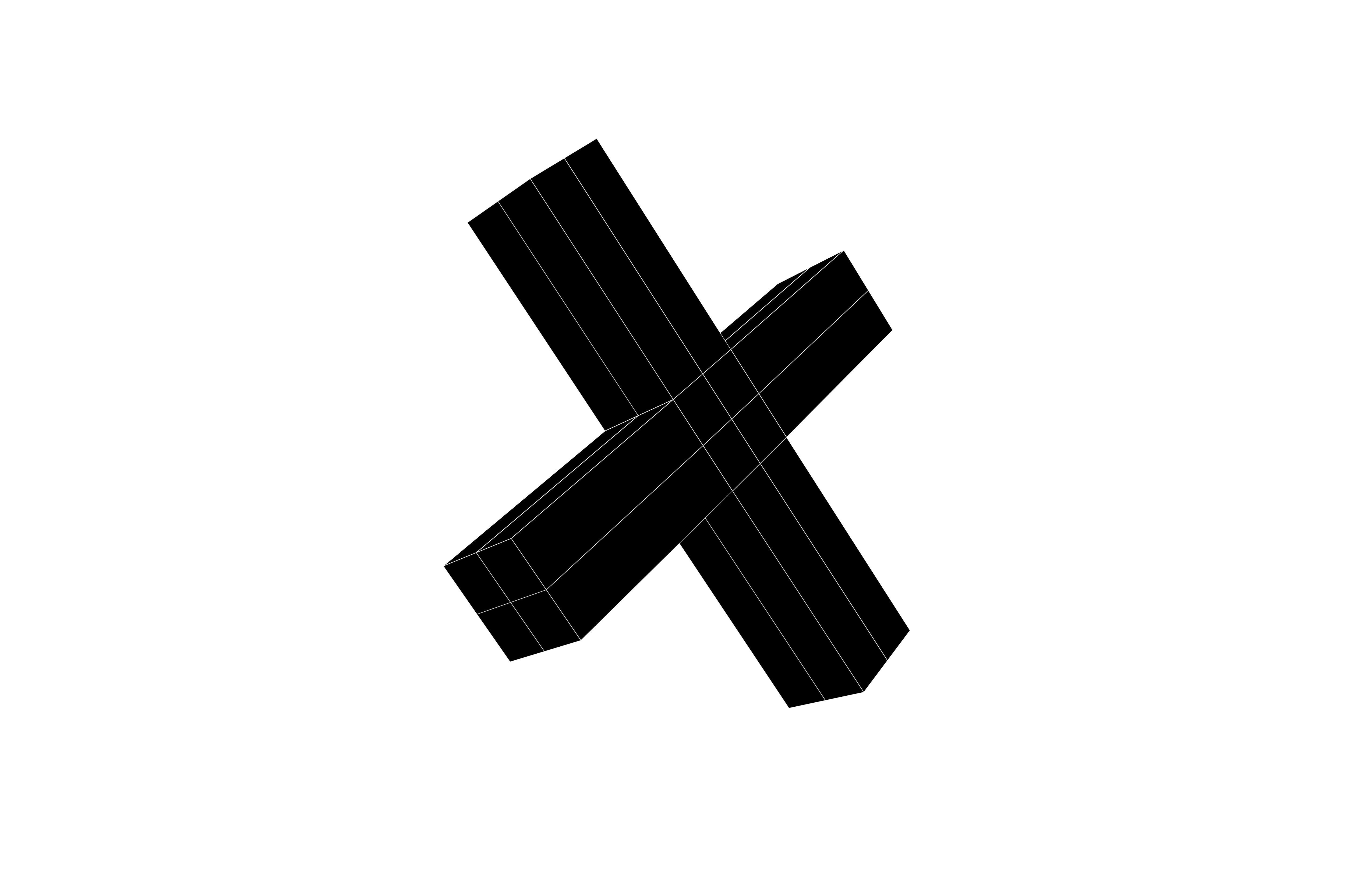 Cross Symbol v1 001 Low-poly 3D model_8