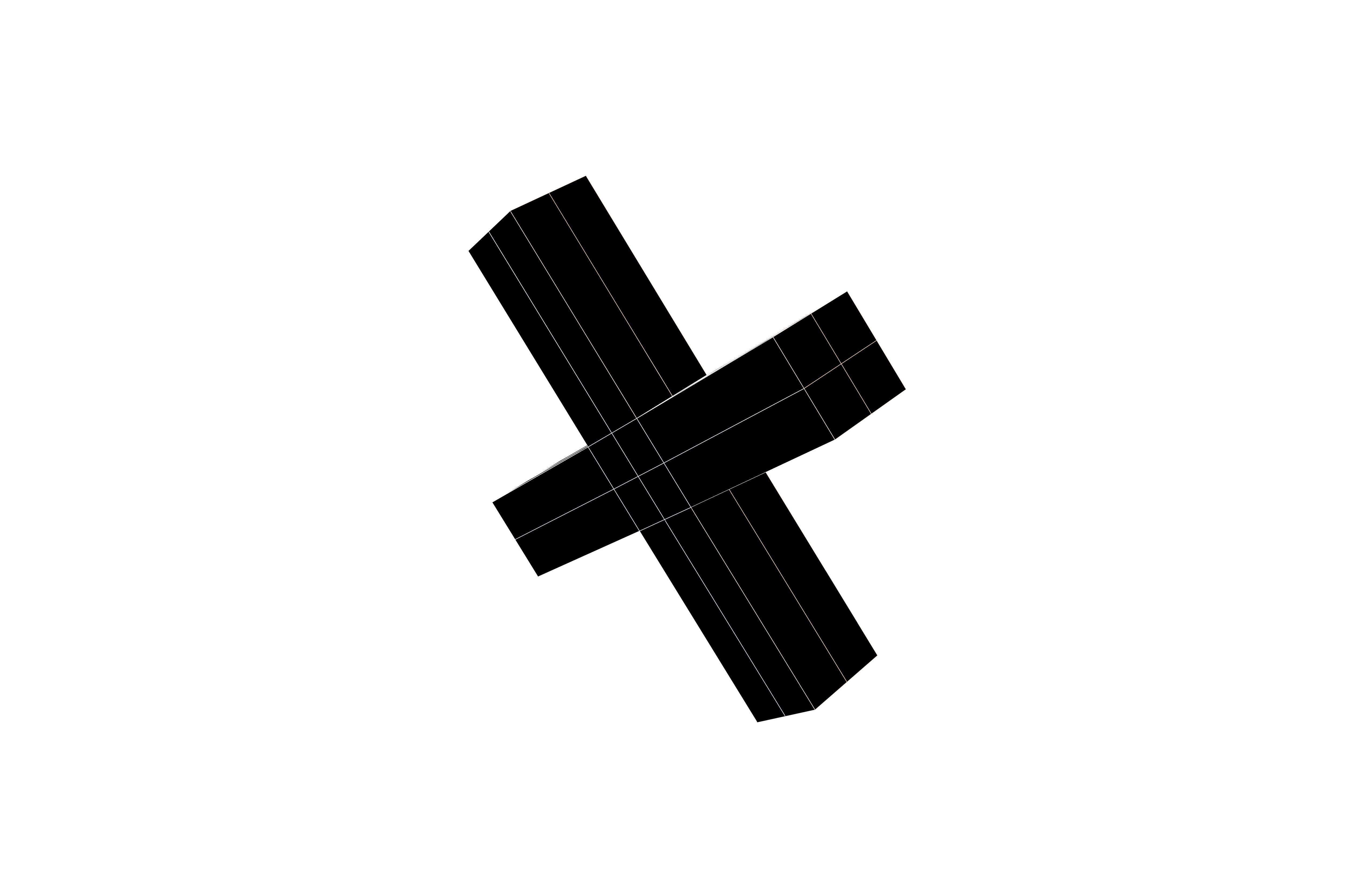 Cross Symbol v1 001 Low-poly 3D model_6