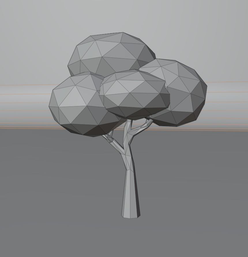 Low Poly Tree 3D model_17