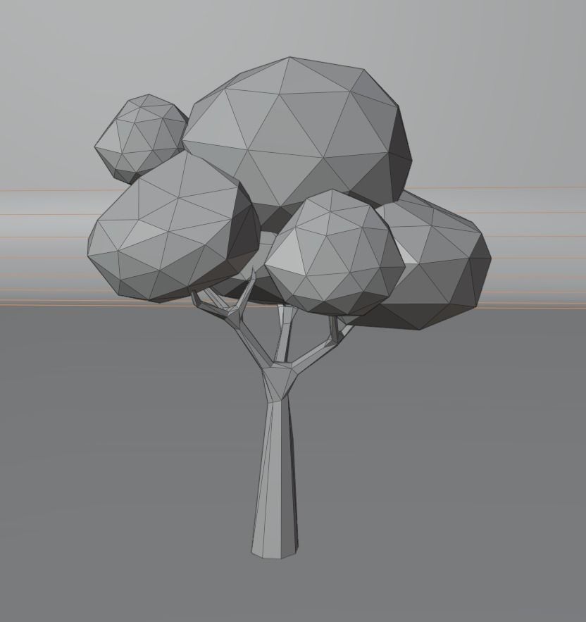 Low Poly Tree 3D model_15