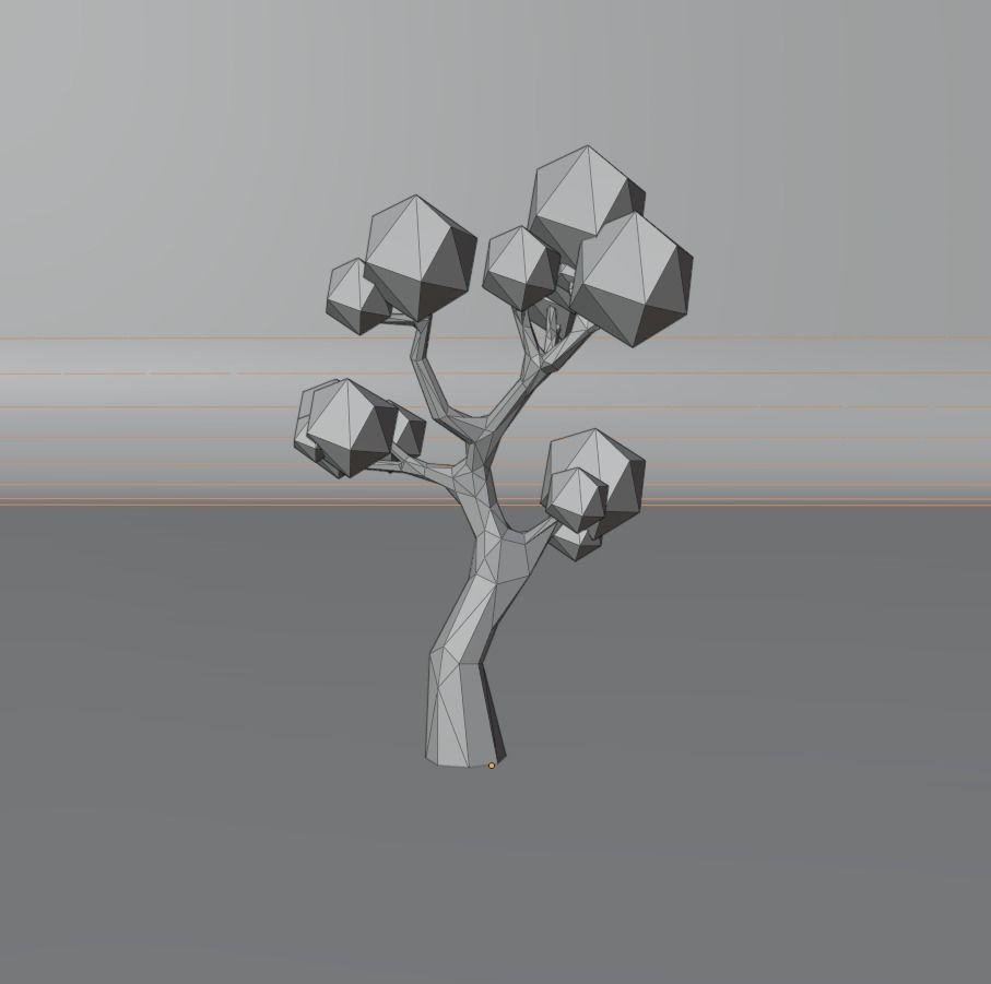 Low Poly Tree 3D model_22