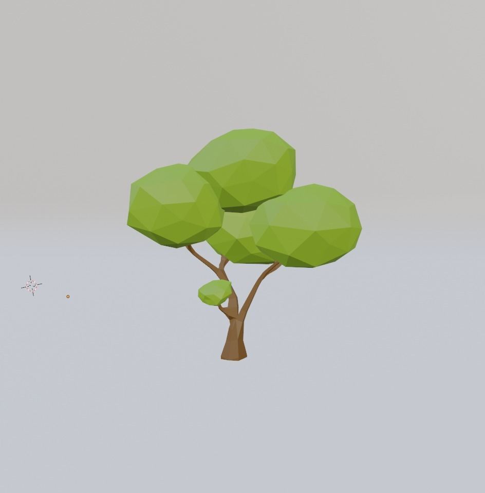 Low Poly Tree 3D model_3
