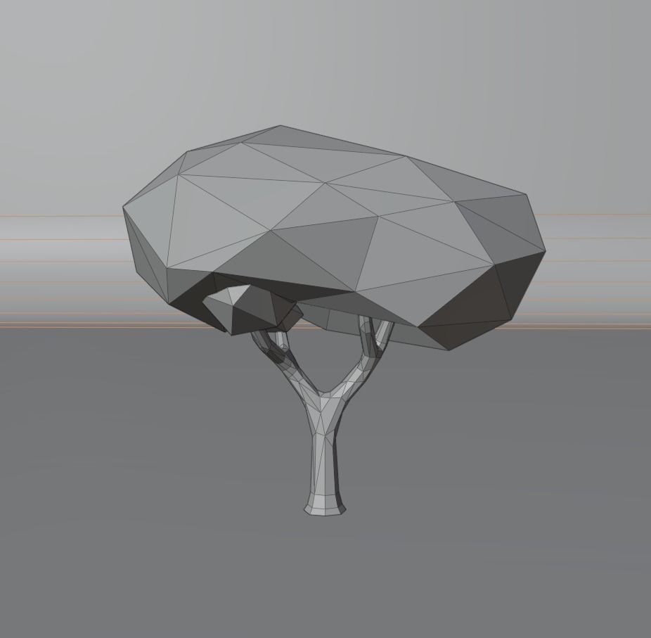 Low Poly Tree 3D model_16