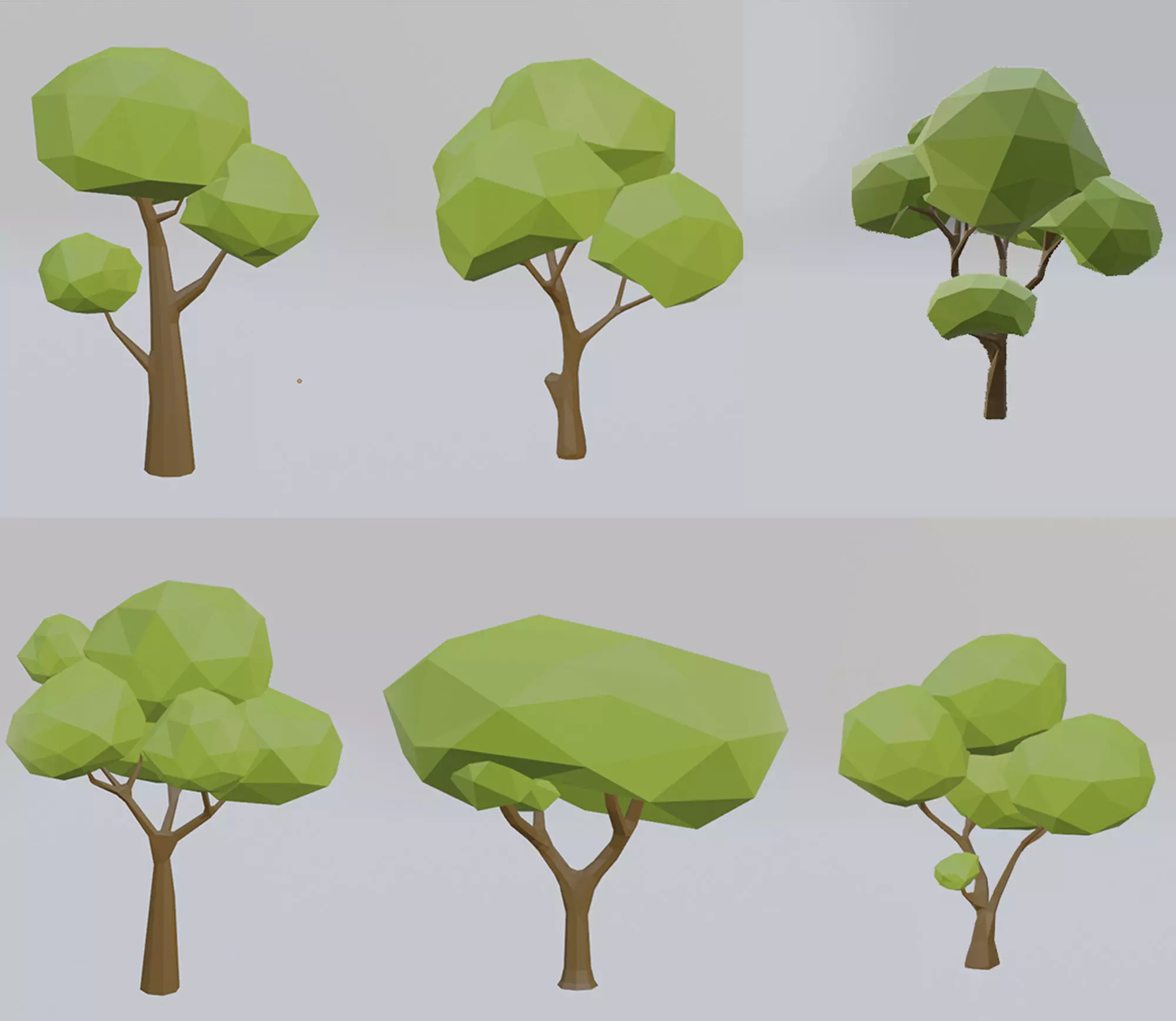 Low Poly Tree 3D model_0