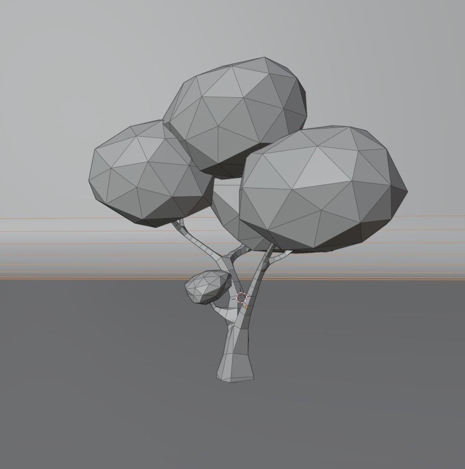 Low Poly Tree 3D model_19