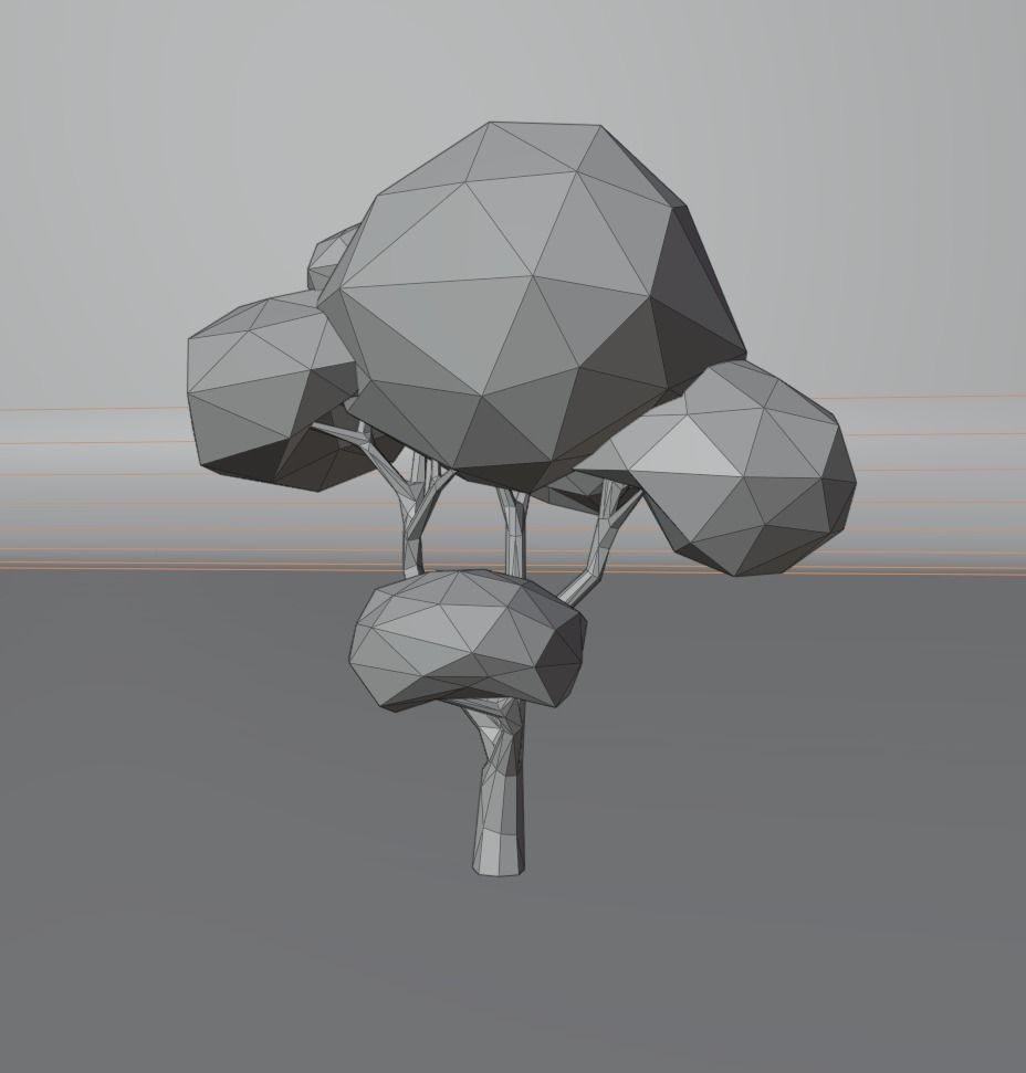 Low Poly Tree 3D model_21