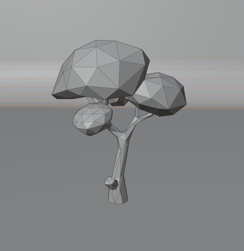 Low Poly Tree 3D model_14