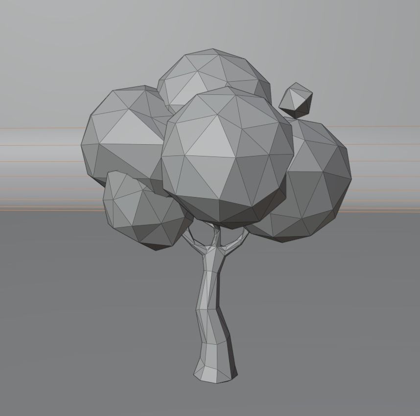 Low Poly Tree 3D model_13