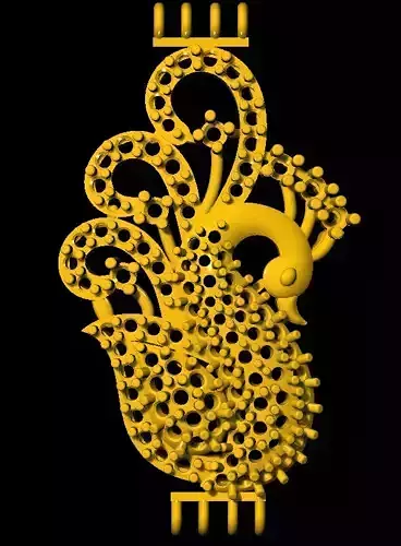 Sidepiece golden bird