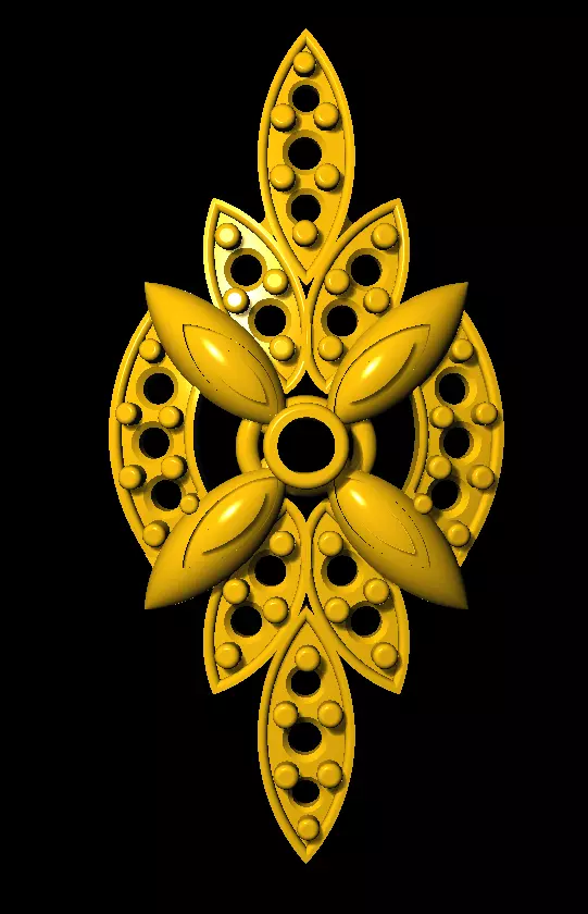 Sidepiece flower 3D print model_0