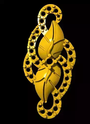 Sidepiece octopus pendant