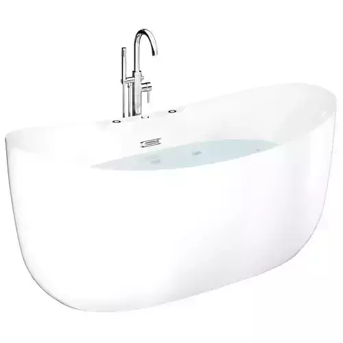 WoodBridge Freestanding Air Whirlpool Bathtub
