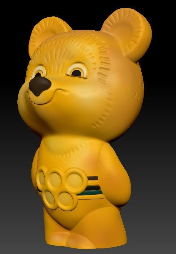 The Olympic Mishka 3D Print model 3D print model_5