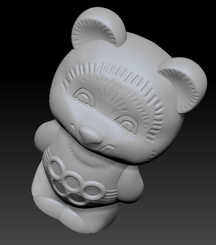 The Olympic Mishka 3D Print model 3D print model_18