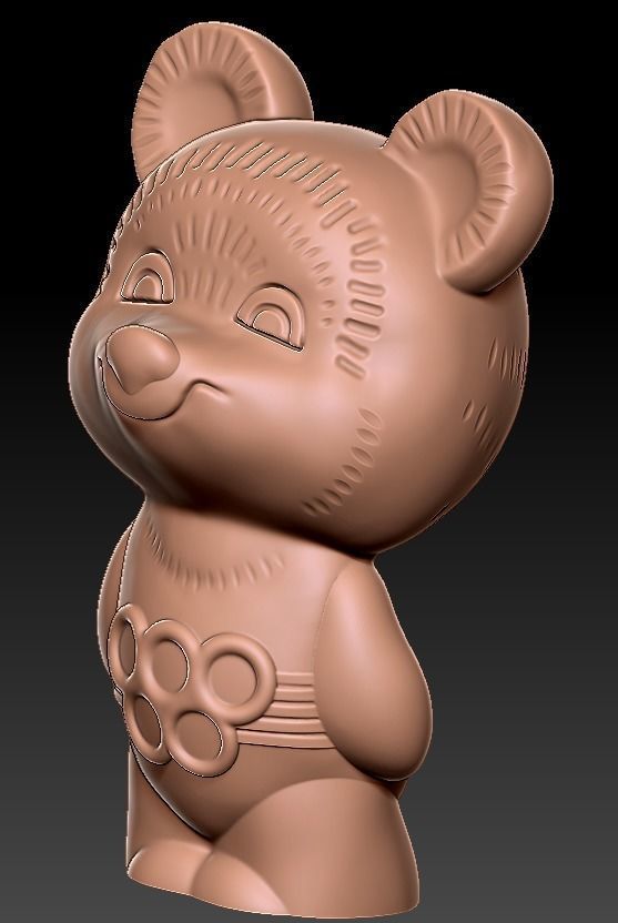 The Olympic Mishka 3D Print model 3D print model_25