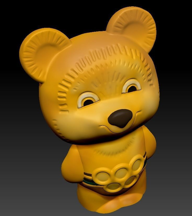 The Olympic Mishka 3D Print model 3D print model_2