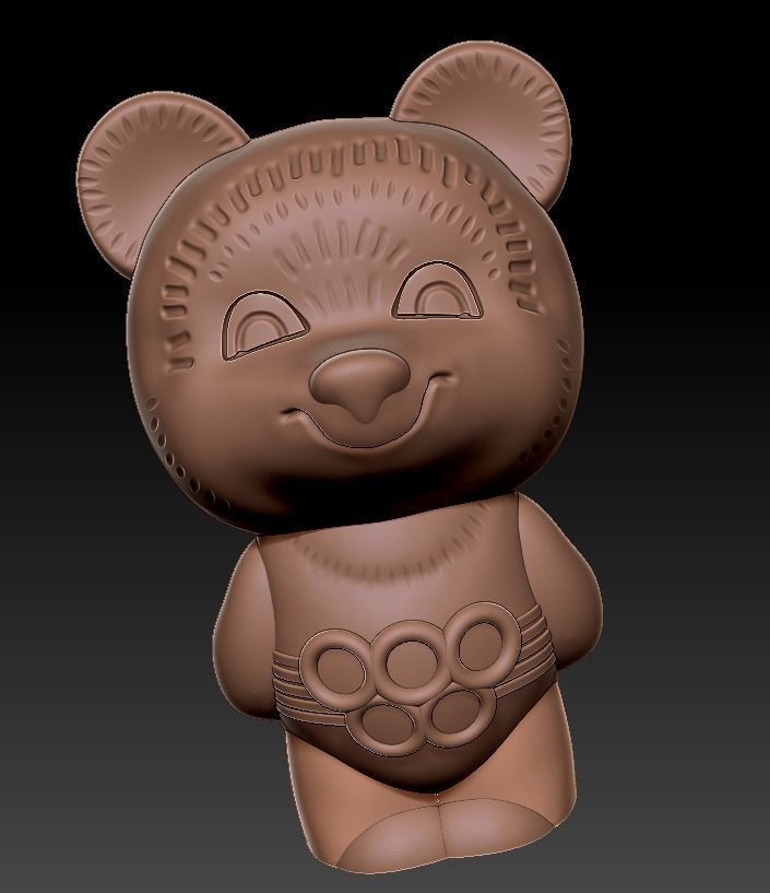The Olympic Mishka 3D Print model 3D print model_21