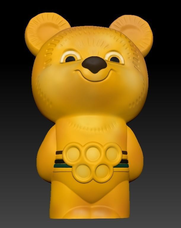 The Olympic Mishka 3D Print model 3D print model_4