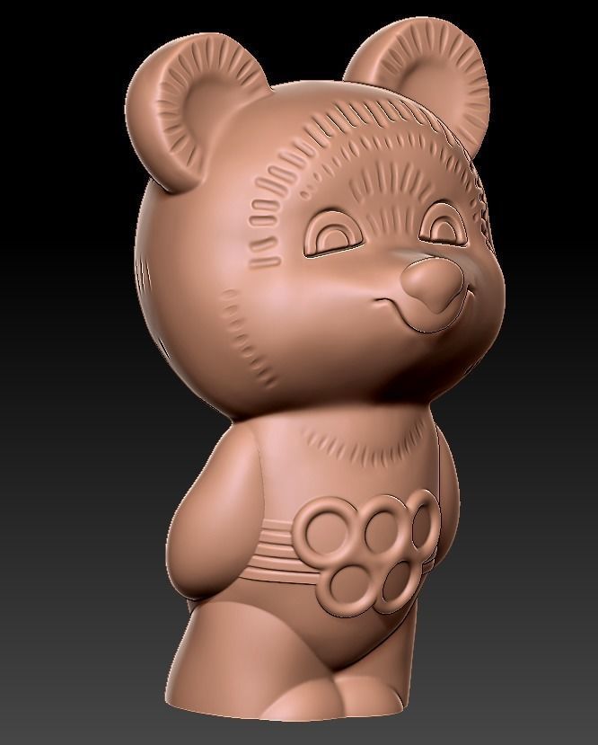 The Olympic Mishka 3D Print model 3D print model_27