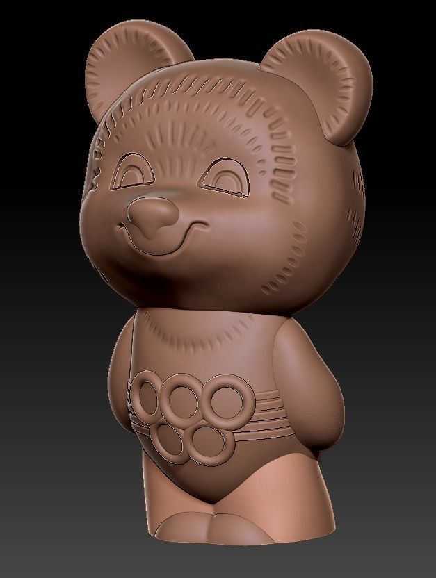 The Olympic Mishka 3D Print model 3D print model_22