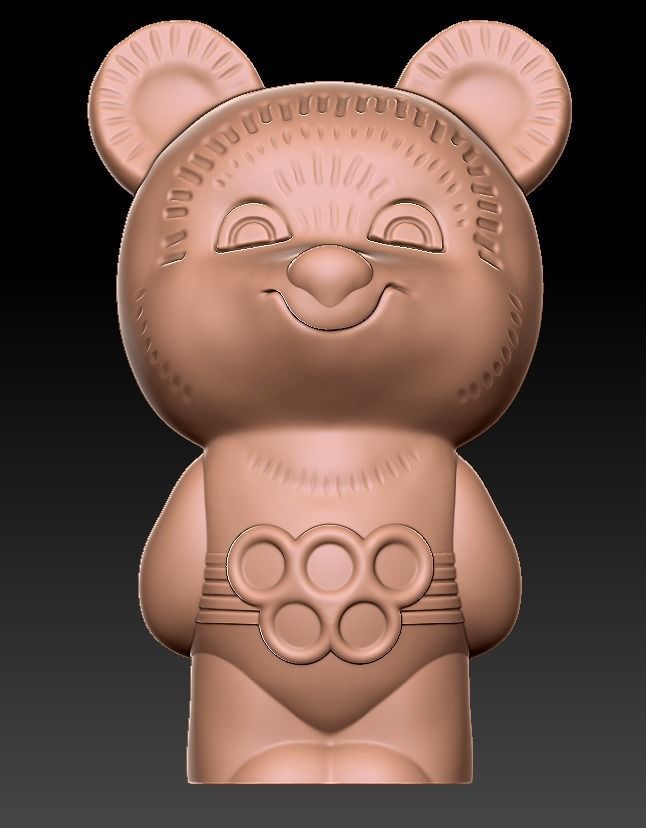 The Olympic Mishka 3D Print model 3D print model_26