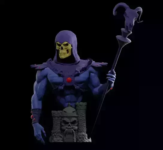 Masters of The Universe Skeletor bust sculpture - 3D print model 3D print model