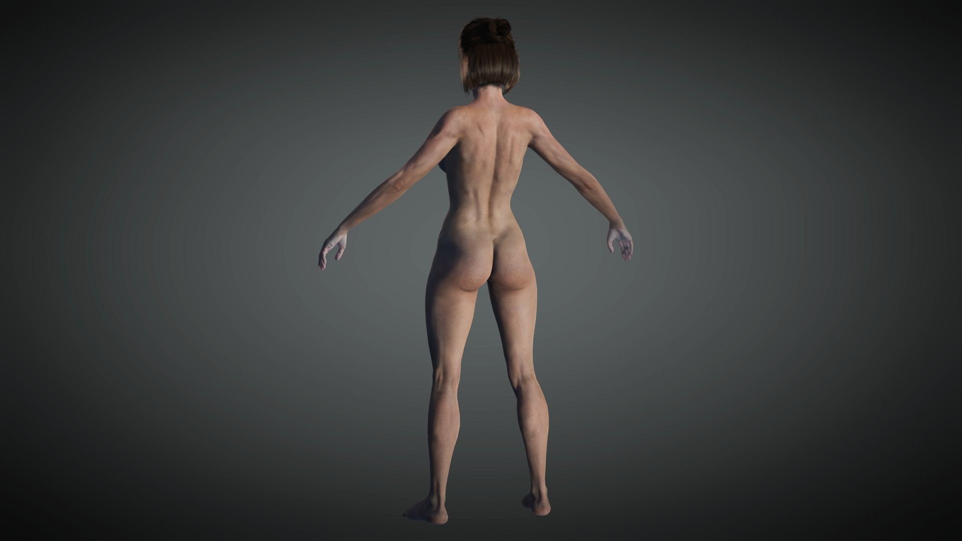 AAA Realistic Female Character 31 Low-poly 3D model_14