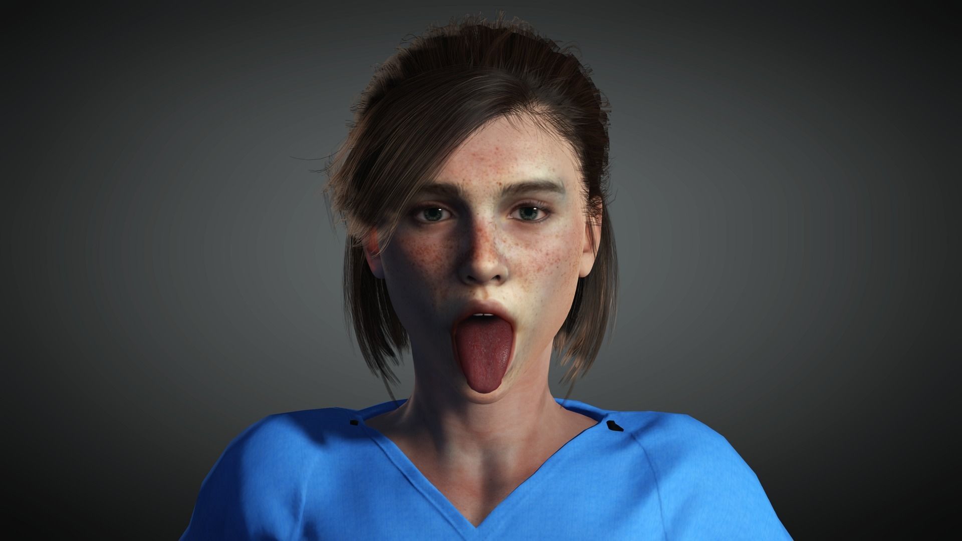 AAA Realistic Female Character 31 Low-poly 3D model_21