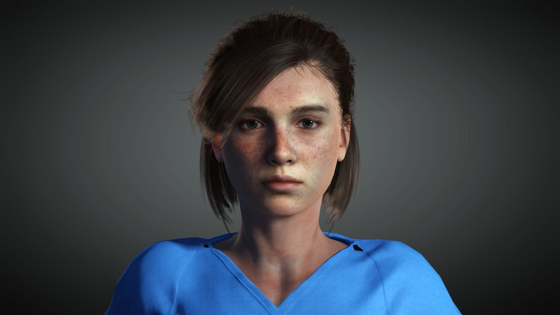 AAA Realistic Female Character 31 Low-poly 3D model_15
