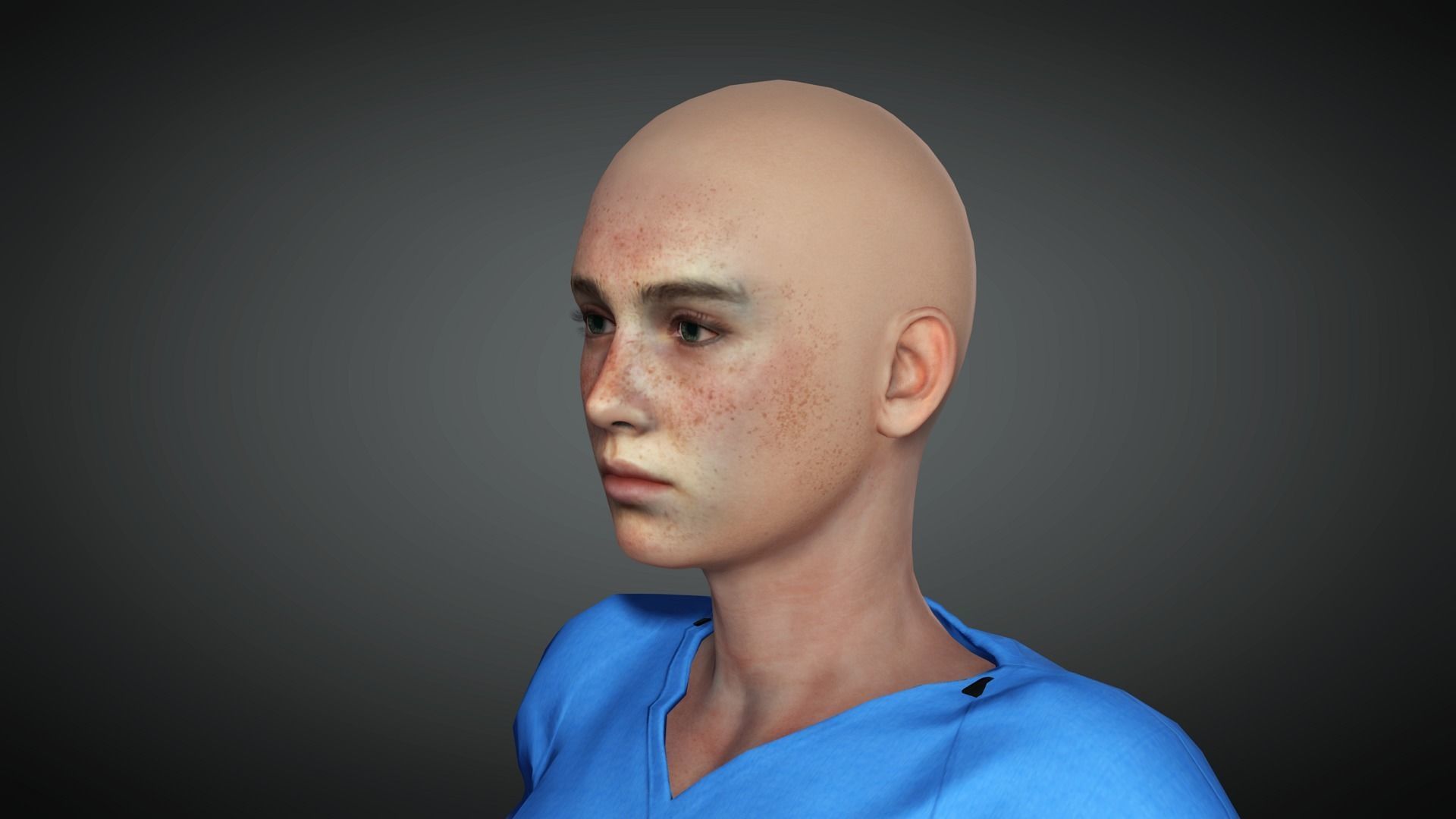 AAA Realistic Female Character 31 Low-poly 3D model_26