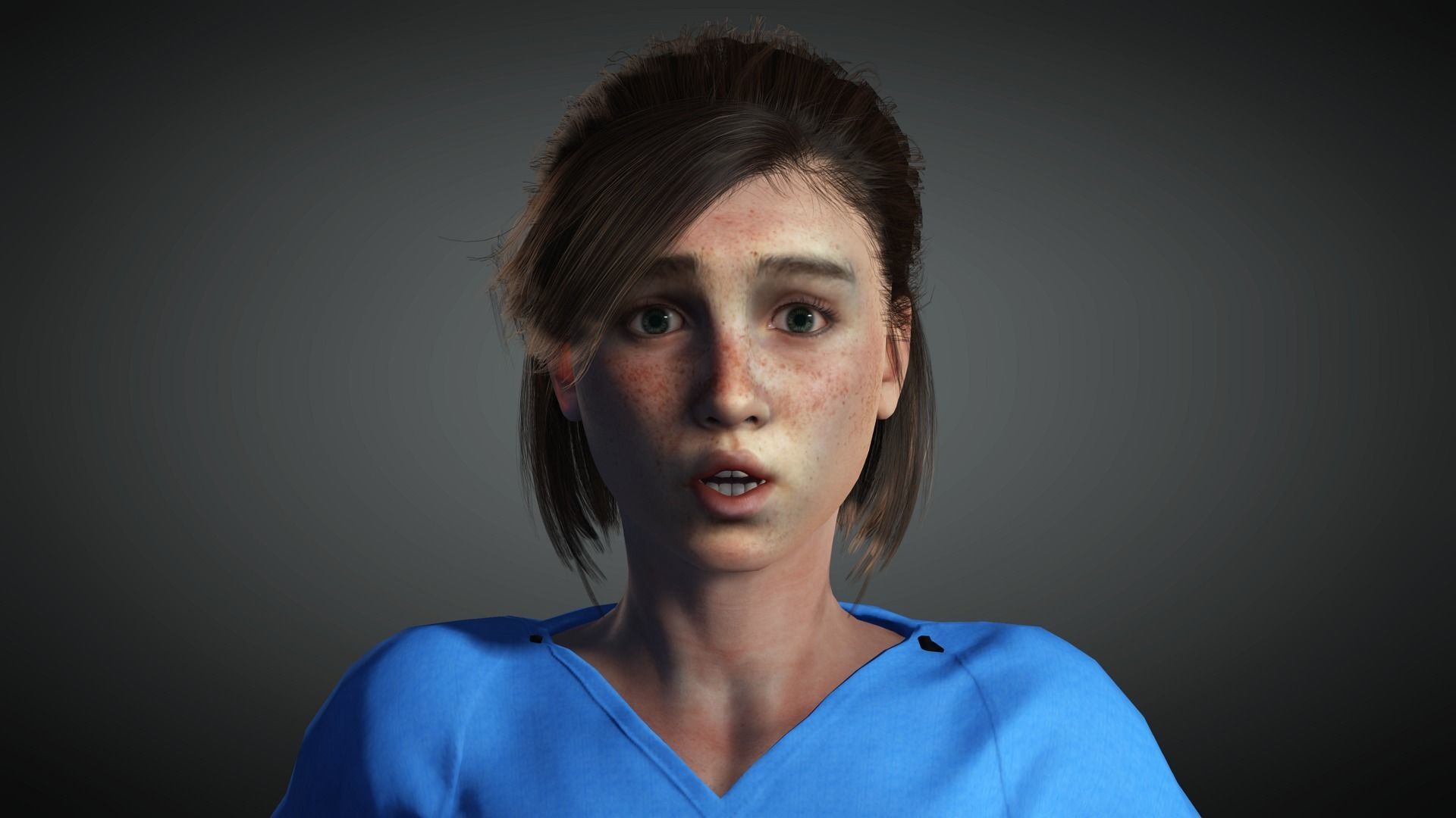 AAA Realistic Female Character 31 Low-poly 3D model_19