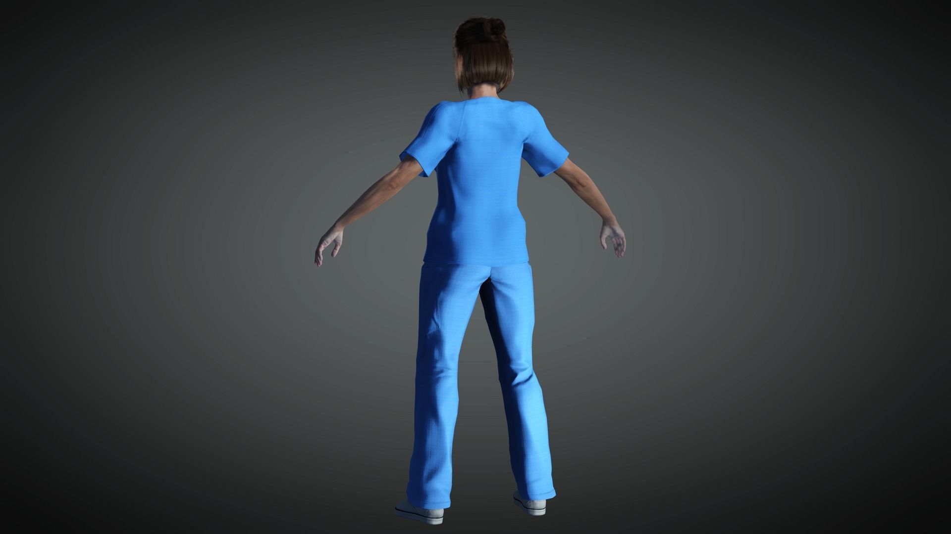 AAA Realistic Female Character 31 Low-poly 3D model_9