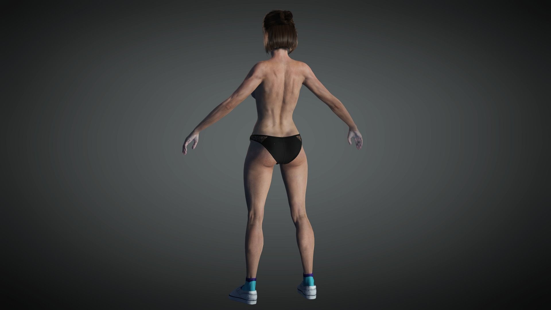 AAA Realistic Female Character 31 Low-poly 3D model_12