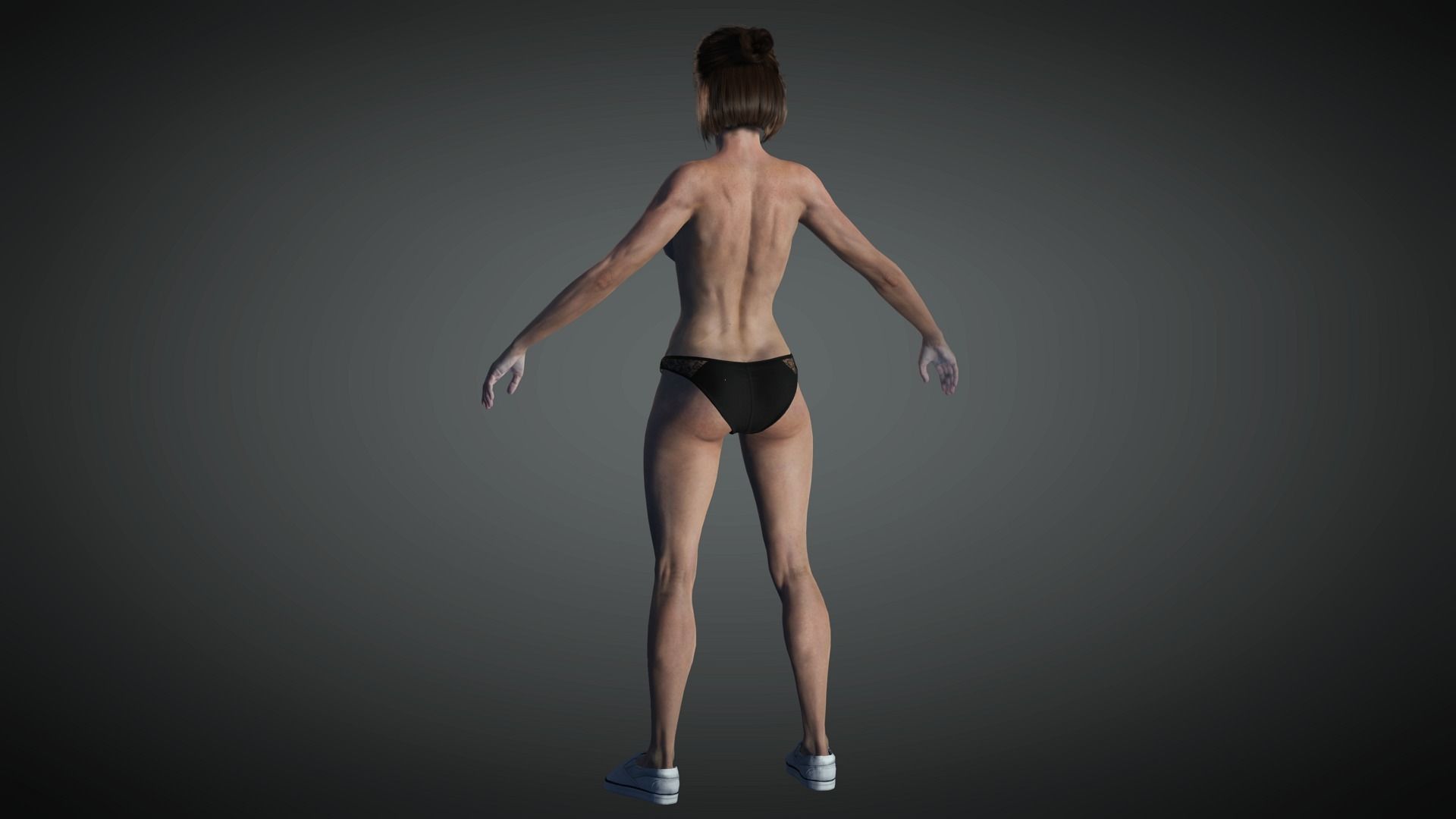 AAA Realistic Female Character 31 Low-poly 3D model_13