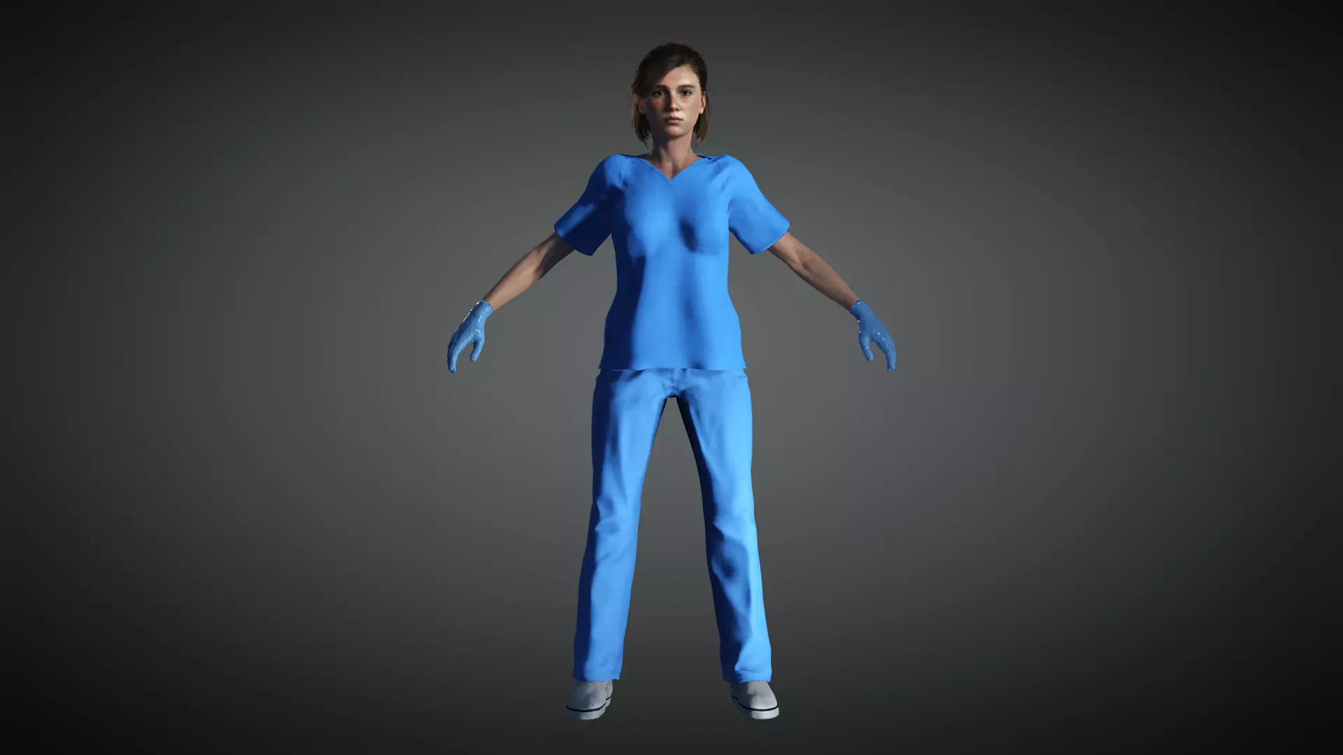 AAA Realistic Female Character 31 Low-poly 3D model_0