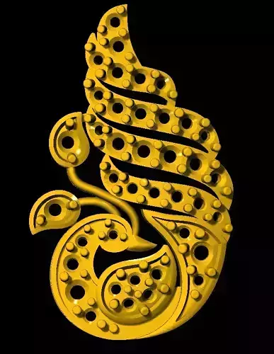 Sidepiece golden dragon