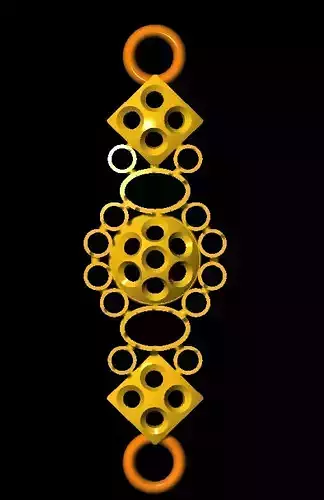 Sidepiece gold jewelry design