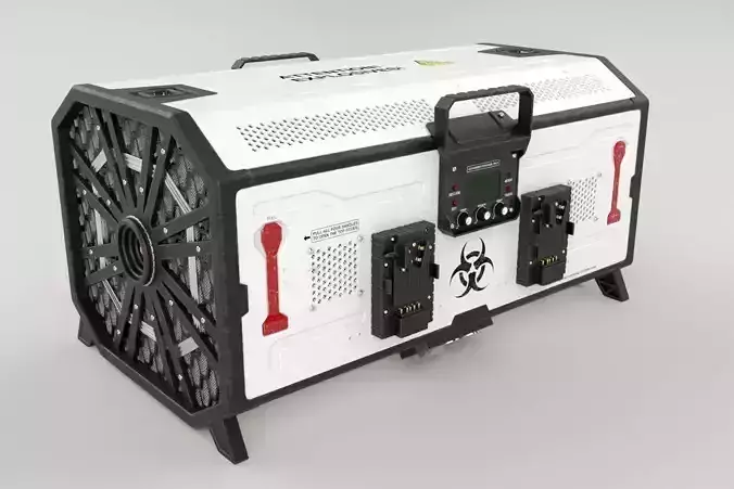 Nuclear Weapon Portable Box Bomb 3D model
