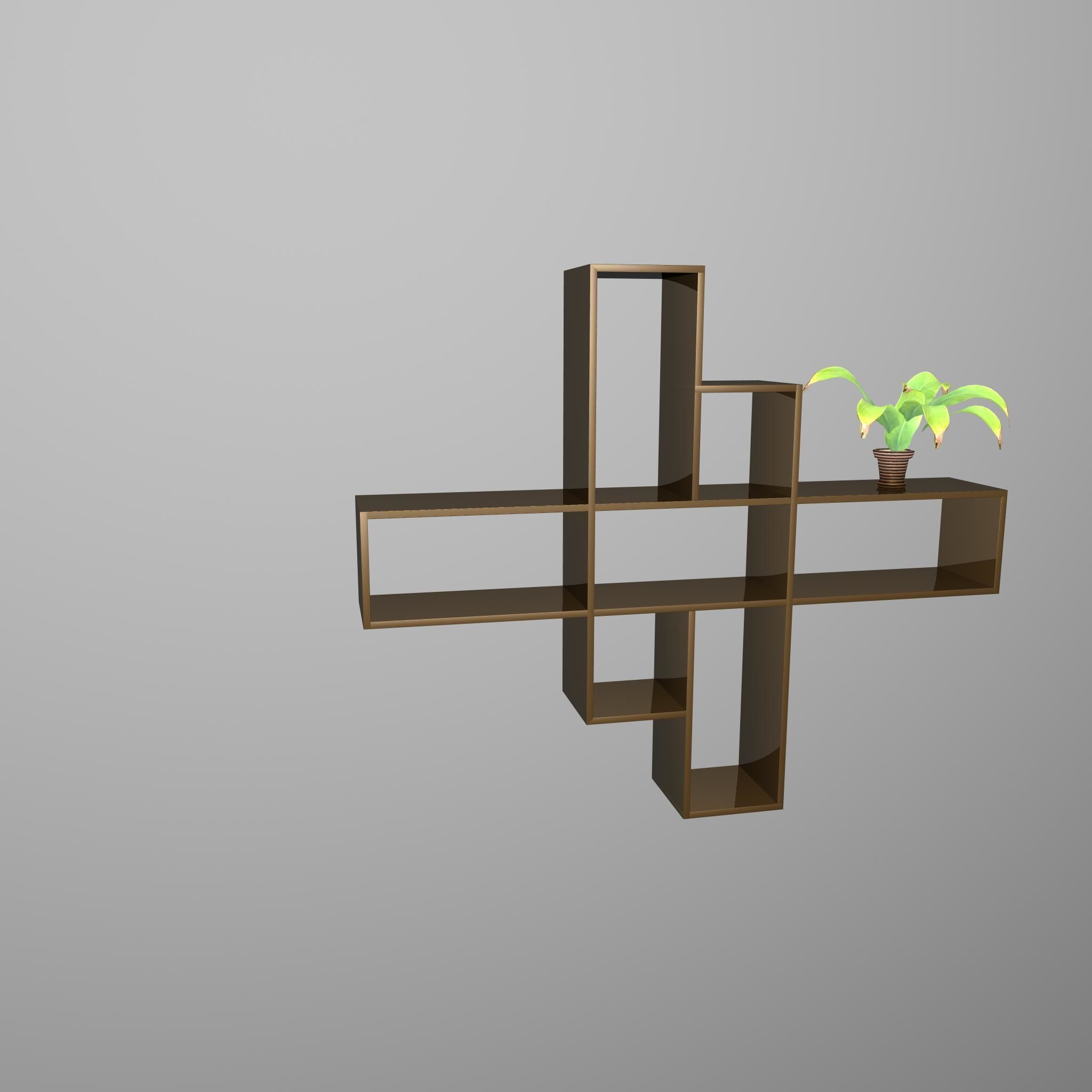 Book Shelf 3D Maya 3D model_6